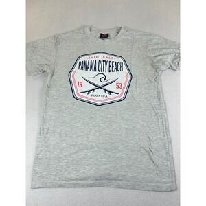 Sunsations T-Shirt Women Medium Gray Panama City Beach Florida Graphic Tee